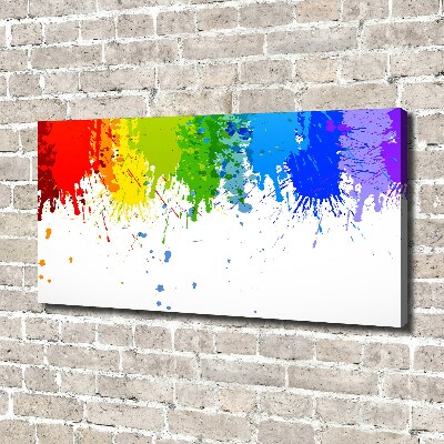 Tableau sur toile Taches arc-en-ciel