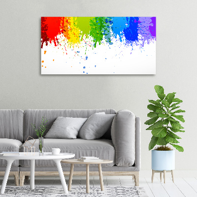 Tableau sur toile Taches arc-en-ciel