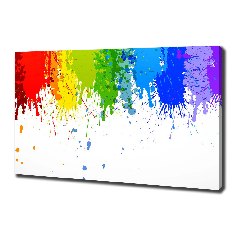 Tableau sur toile Taches arc-en-ciel