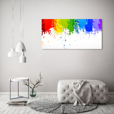 Tableau sur toile Taches arc-en-ciel