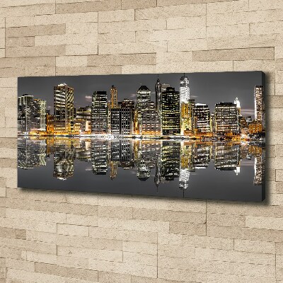 Tableau toile imprimée New York de nuit