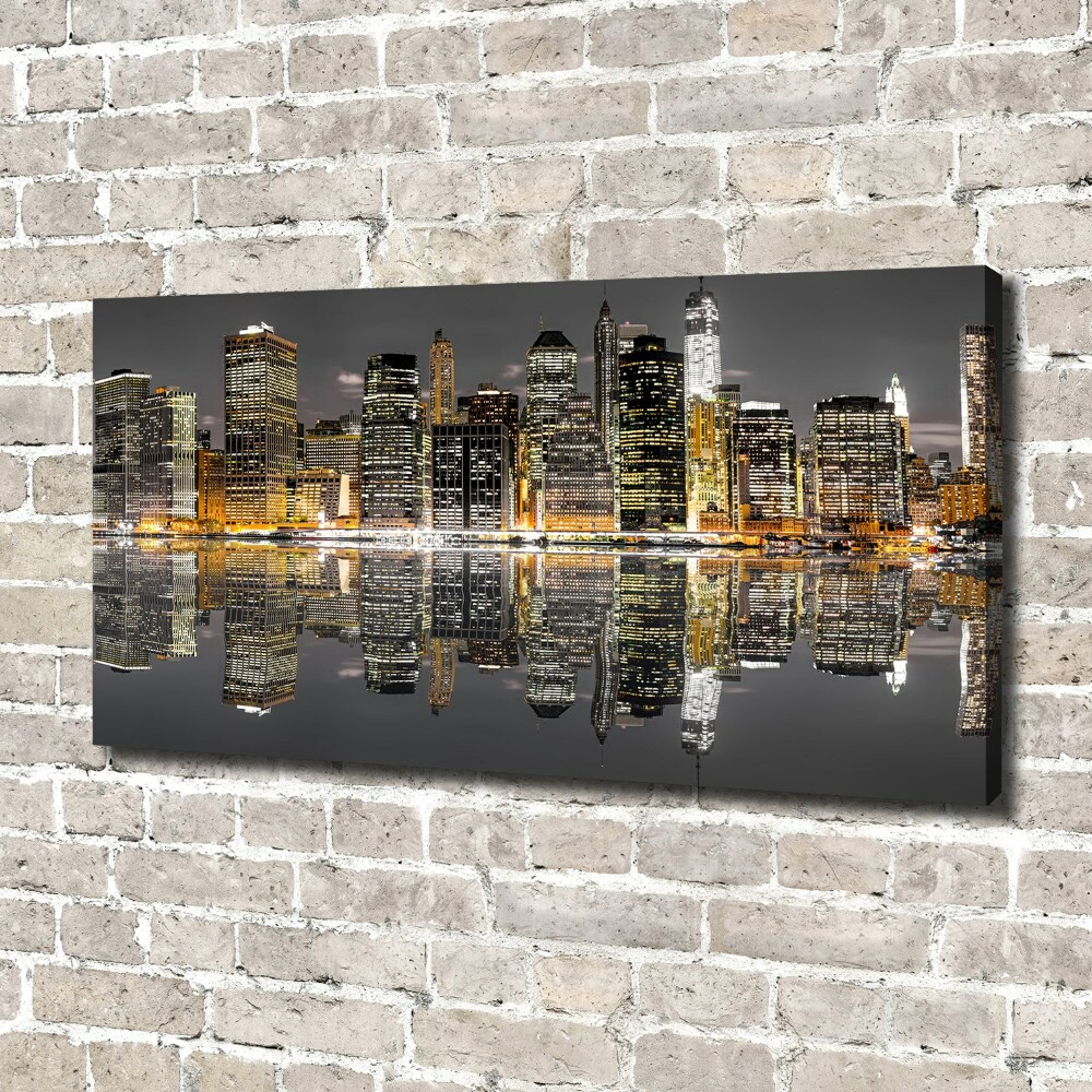 Tableau toile imprimée New York de nuit