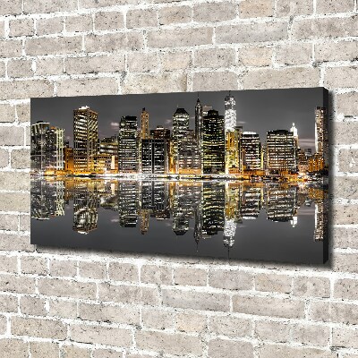 Tableau toile imprimée New York de nuit