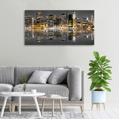 Tableau toile imprimée New York de nuit