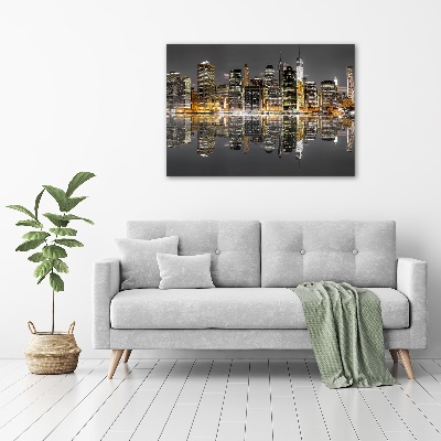 Tableau toile imprimée New York de nuit