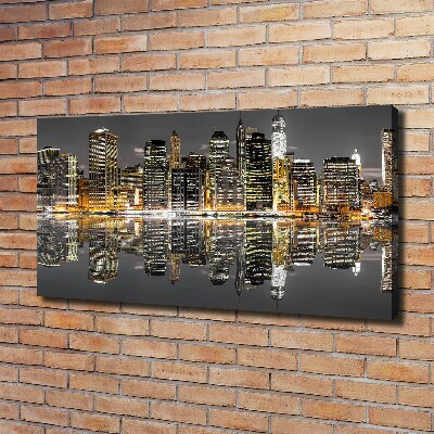 Tableau toile imprimée New York de nuit