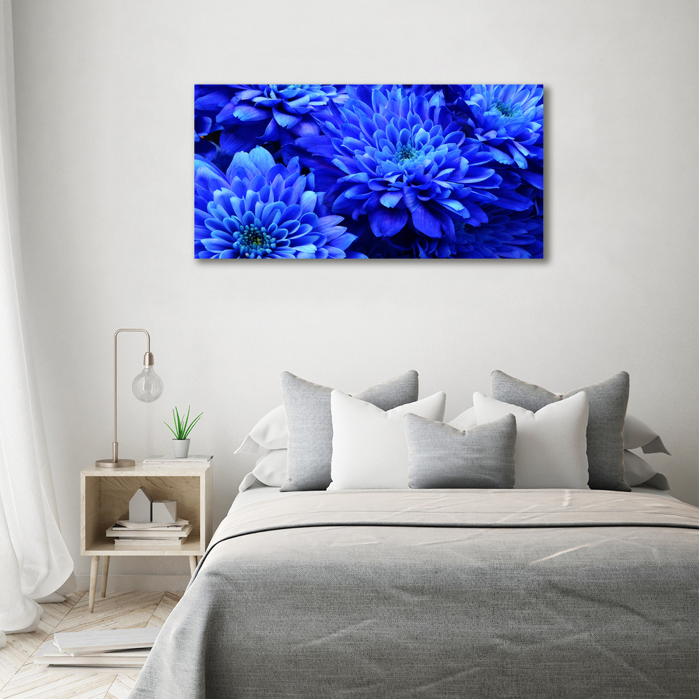 Tableau imprimé sur toile Aster bleu