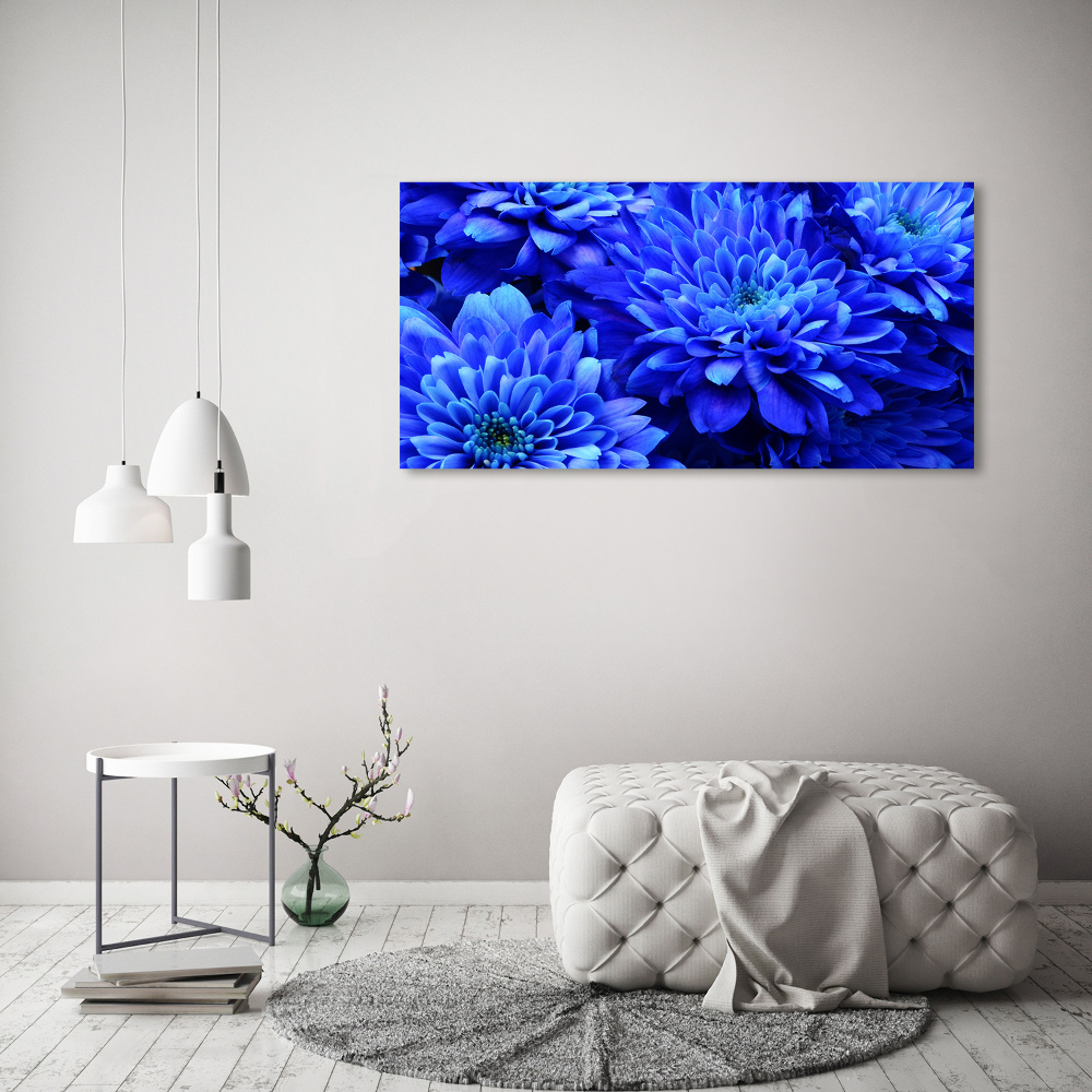 Tableau imprimé sur toile Aster bleu