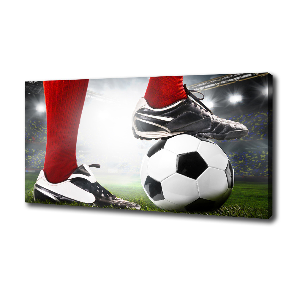 Tableau sur toile Jambes de footballeur