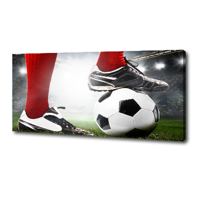 Tableau sur toile Jambes de footballeur