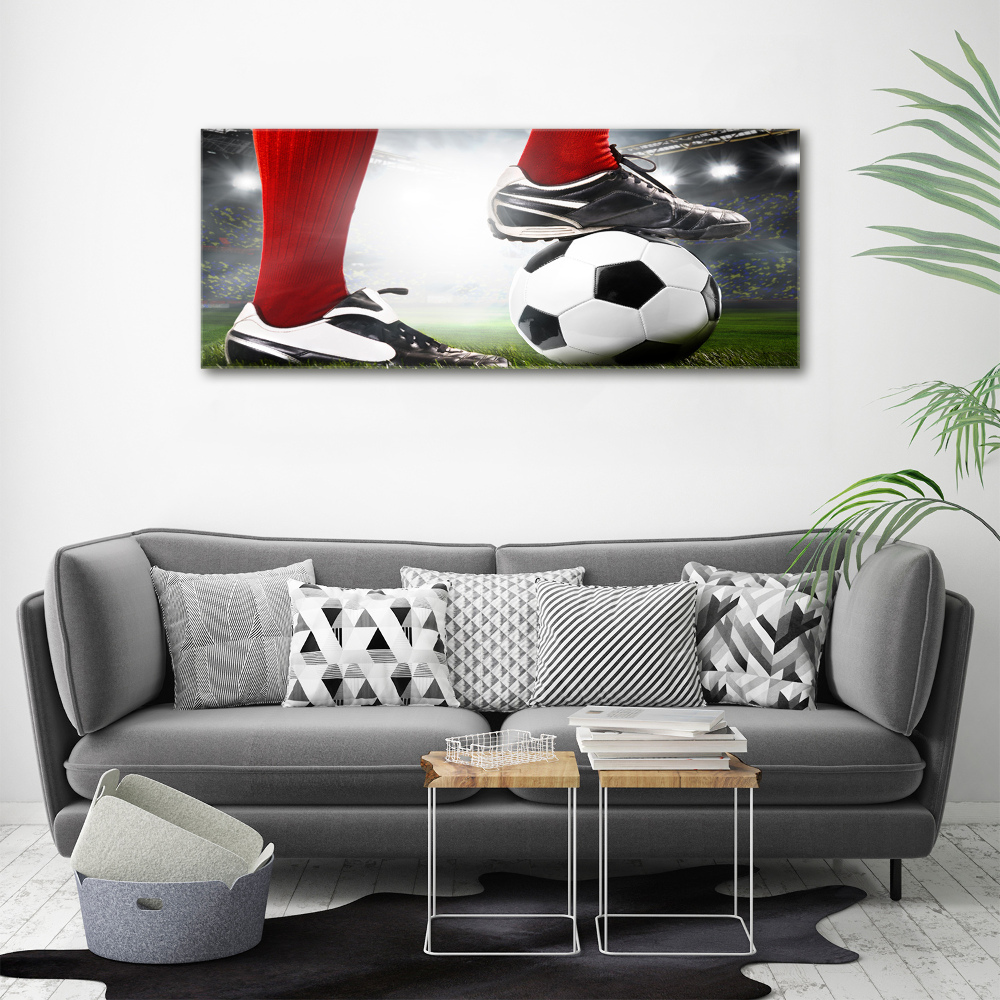 Tableau sur toile Jambes de footballeur