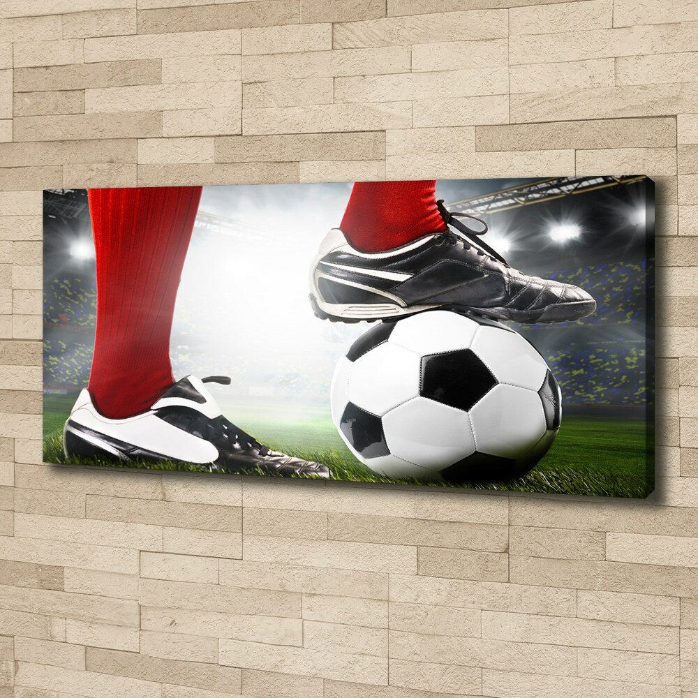 Tableau sur toile Jambes de footballeur