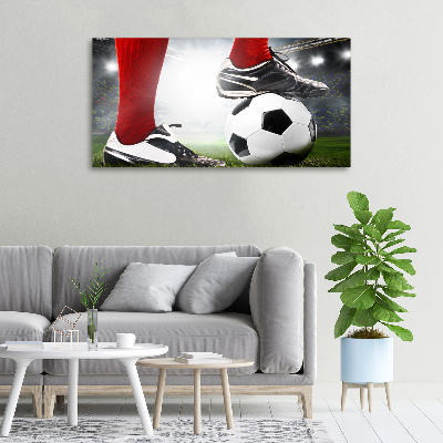 Tableau sur toile Jambes de footballeur