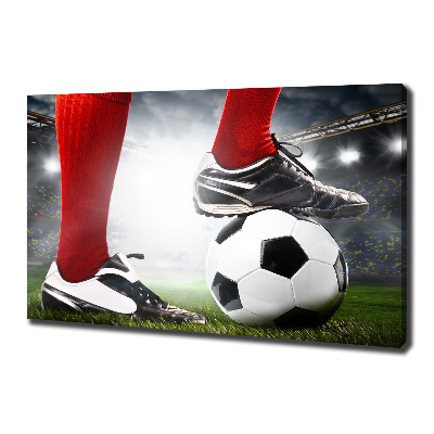 Tableau sur toile Jambes de footballeur