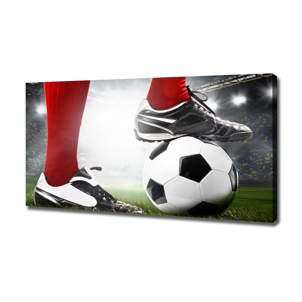 Tableau sur toile Jambes de footballeur