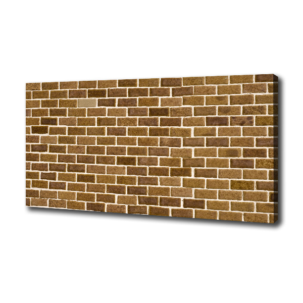 Tableau imprimé sur toile Brique brune