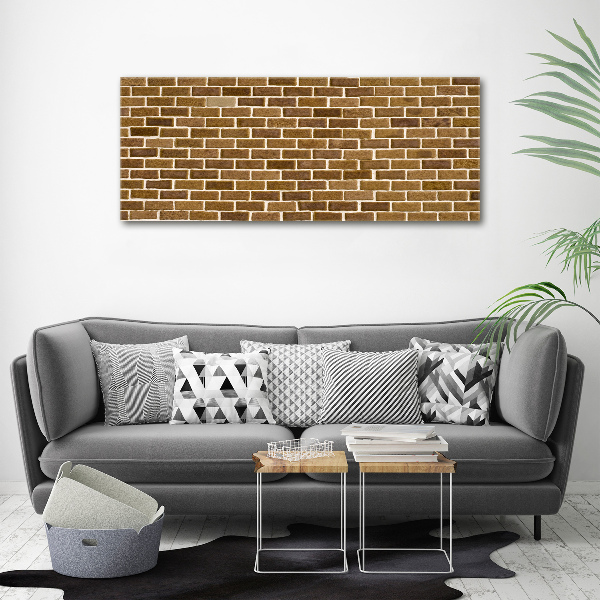 Tableau imprimé sur toile Brique brune