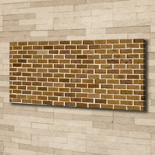 Tableau imprimé sur toile Brique brune