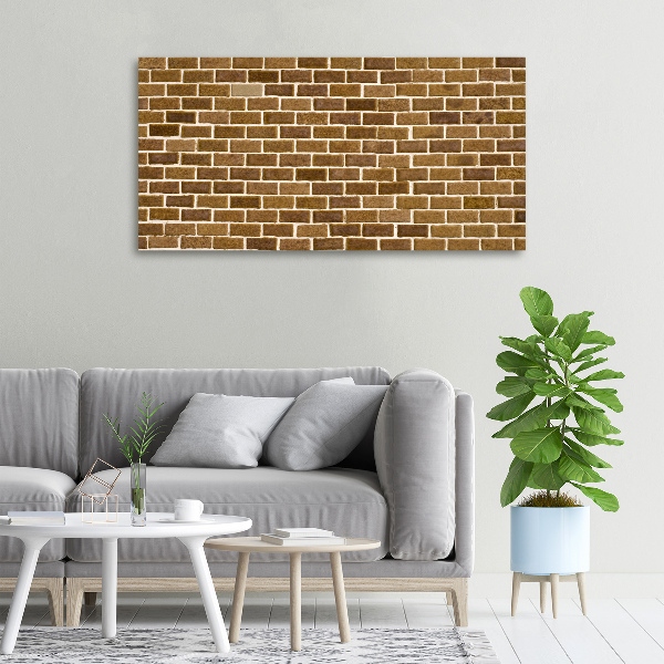 Tableau imprimé sur toile Brique brune