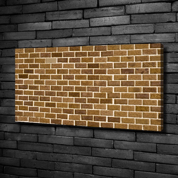 Tableau imprimé sur toile Brique brune