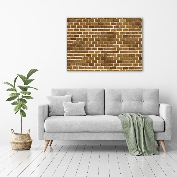 Tableau imprimé sur toile Brique brune