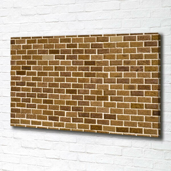 Tableau imprimé sur toile Brique brune