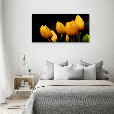 Tableau mural sur toile Tulipes jaunes