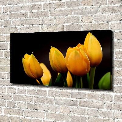 Tableau mural sur toile Tulipes jaunes