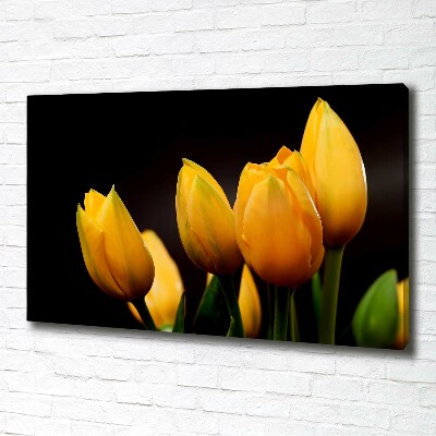 Tableau mural sur toile Tulipes jaunes