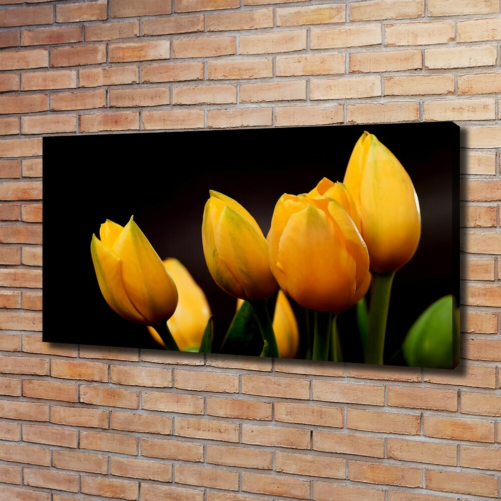 Tableau mural sur toile Tulipes jaunes