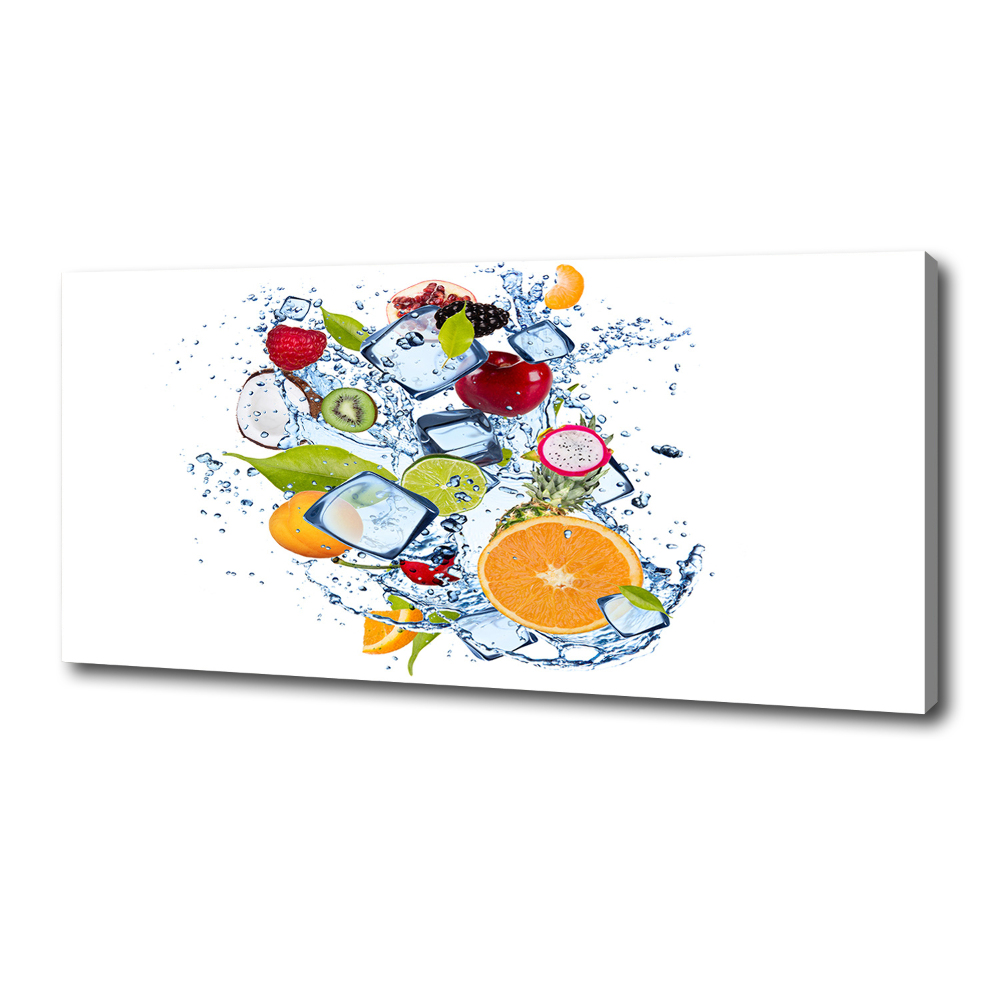 Tableau mural sur toile Fruits et glace