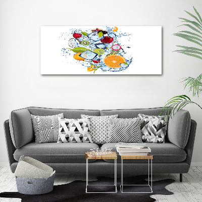 Tableau mural sur toile Fruits et glace