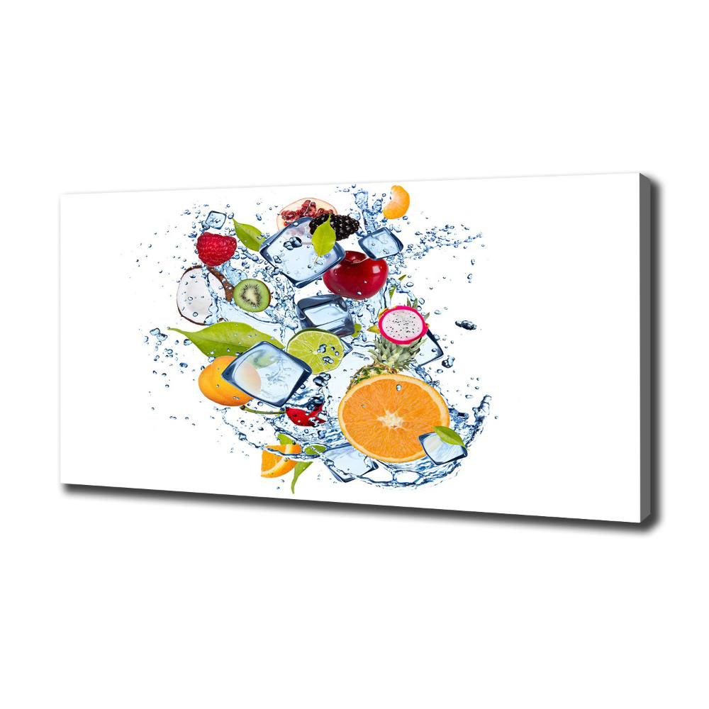 Tableau mural sur toile Fruits et glace