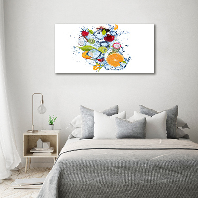 Tableau mural sur toile Fruits et glace