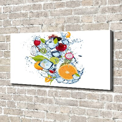 Tableau mural sur toile Fruits et glace