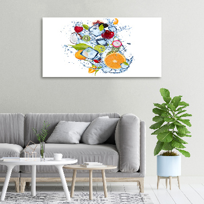 Tableau mural sur toile Fruits et glace