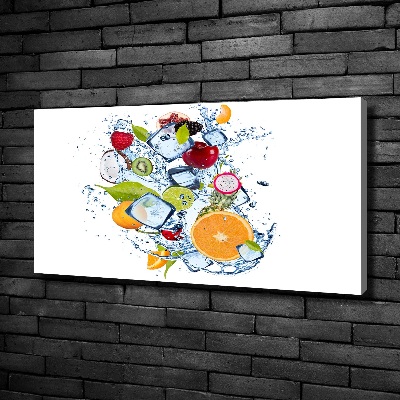 Tableau mural sur toile Fruits et glace