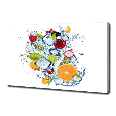 Tableau mural sur toile Fruits et glace