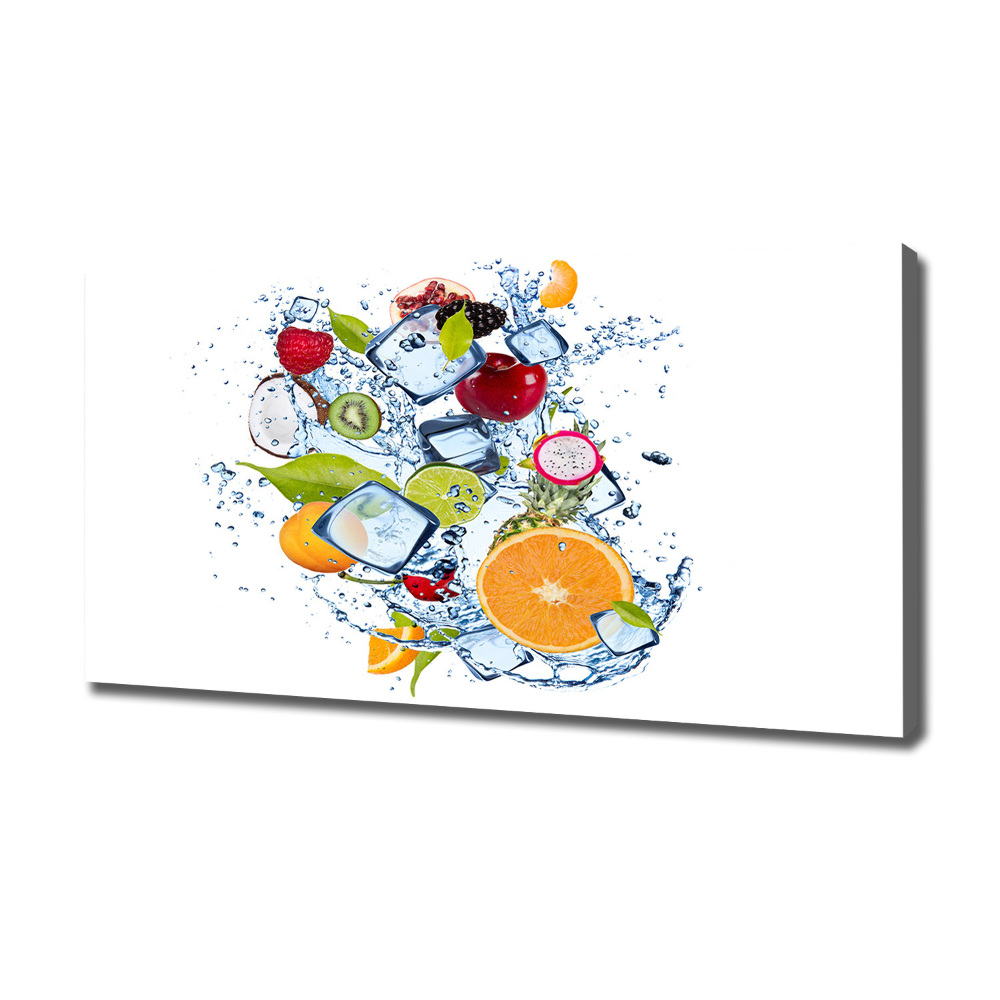 Tableau mural sur toile Fruits et glace