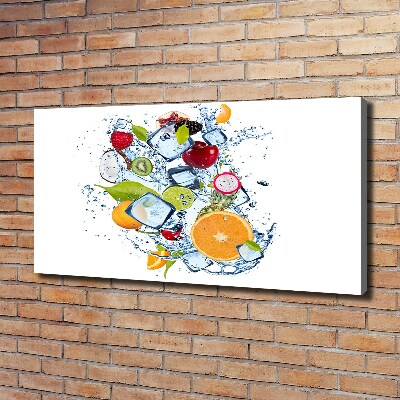 Tableau mural sur toile Fruits et glace