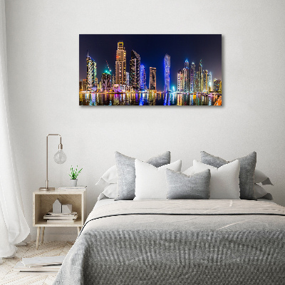 Tableau imprimé sur toile Dubaï de nuit