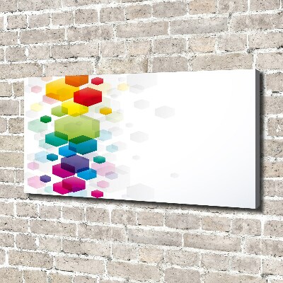 Tableau toile imprimée Cubes colorés