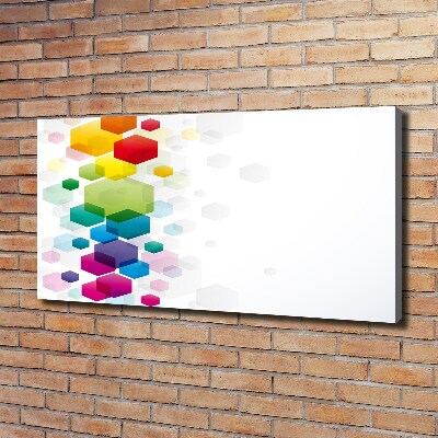 Tableau toile imprimée Cubes colorés