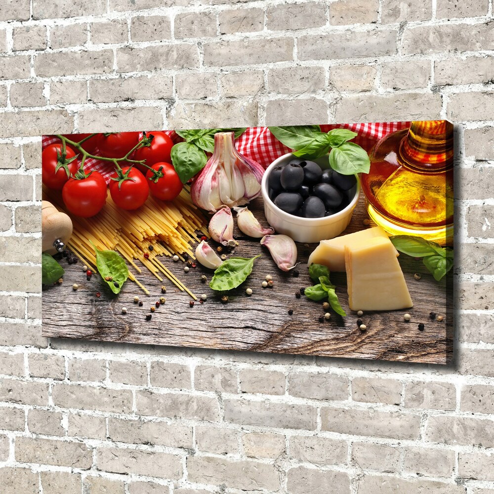 Tableau toile imprimée Cuisine italienne