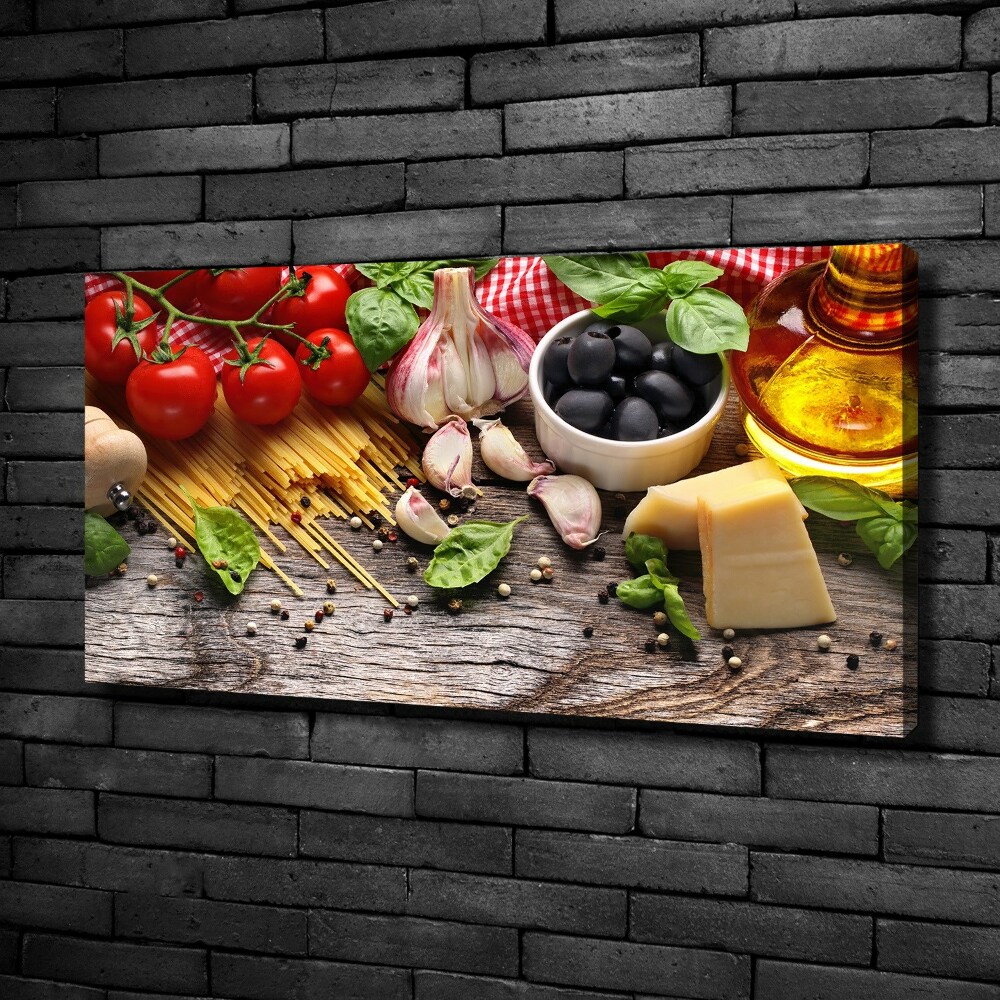 Tableau toile imprimée Cuisine italienne