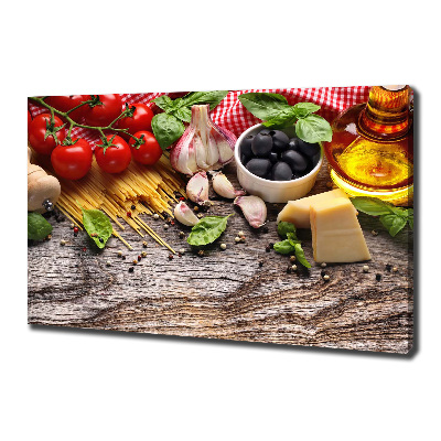 Tableau toile imprimée Cuisine italienne