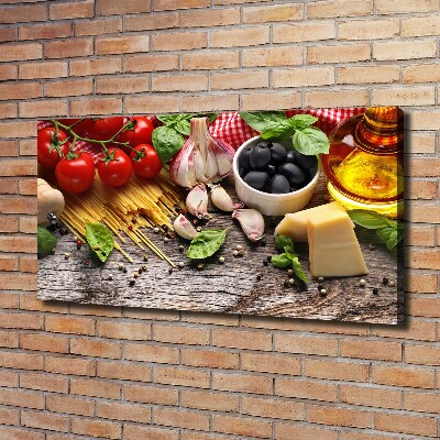 Tableau toile imprimée Cuisine italienne