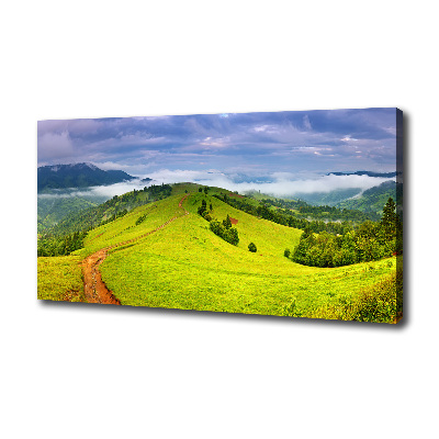 Tableau sur toile Collines vertes