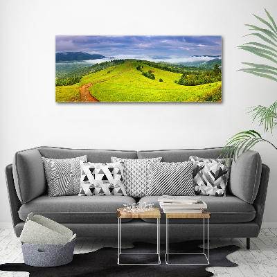 Tableau sur toile Collines vertes