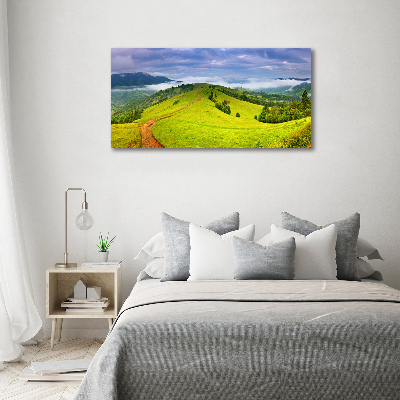 Tableau sur toile Collines vertes